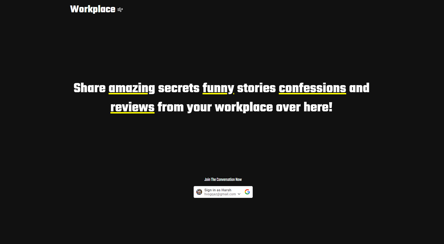 Blurred image of the Workplace-Whispers project.